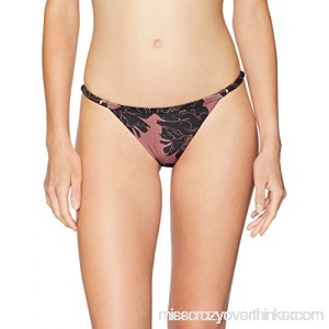 RVCA Women's Peony Medium Bikini Bottom Rose B078NVGZDY